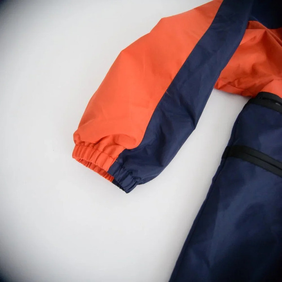 NWT Moncler Authentic Orange & Navy Copernicus Giubbotto TG  5 Raincoat Jacket - Picture 12 of 16